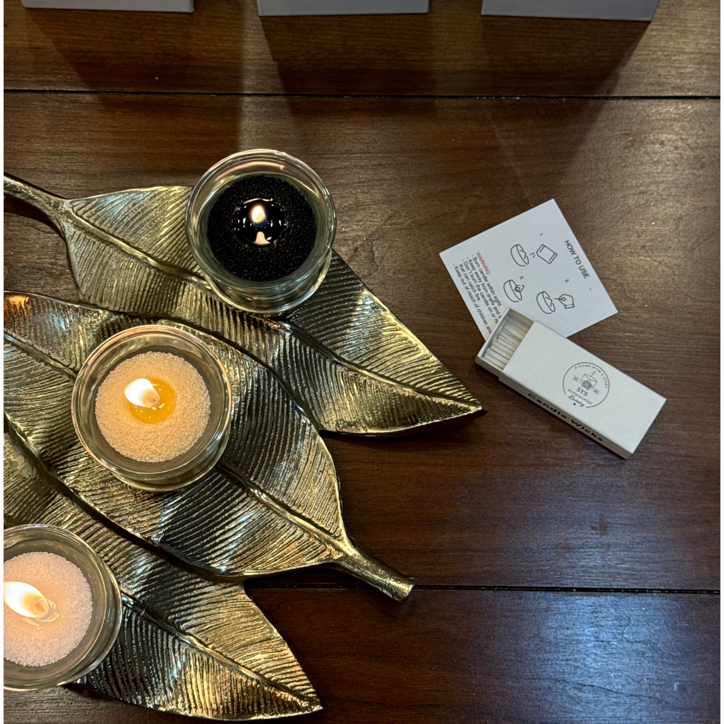 Pearl Candle Black/Fig