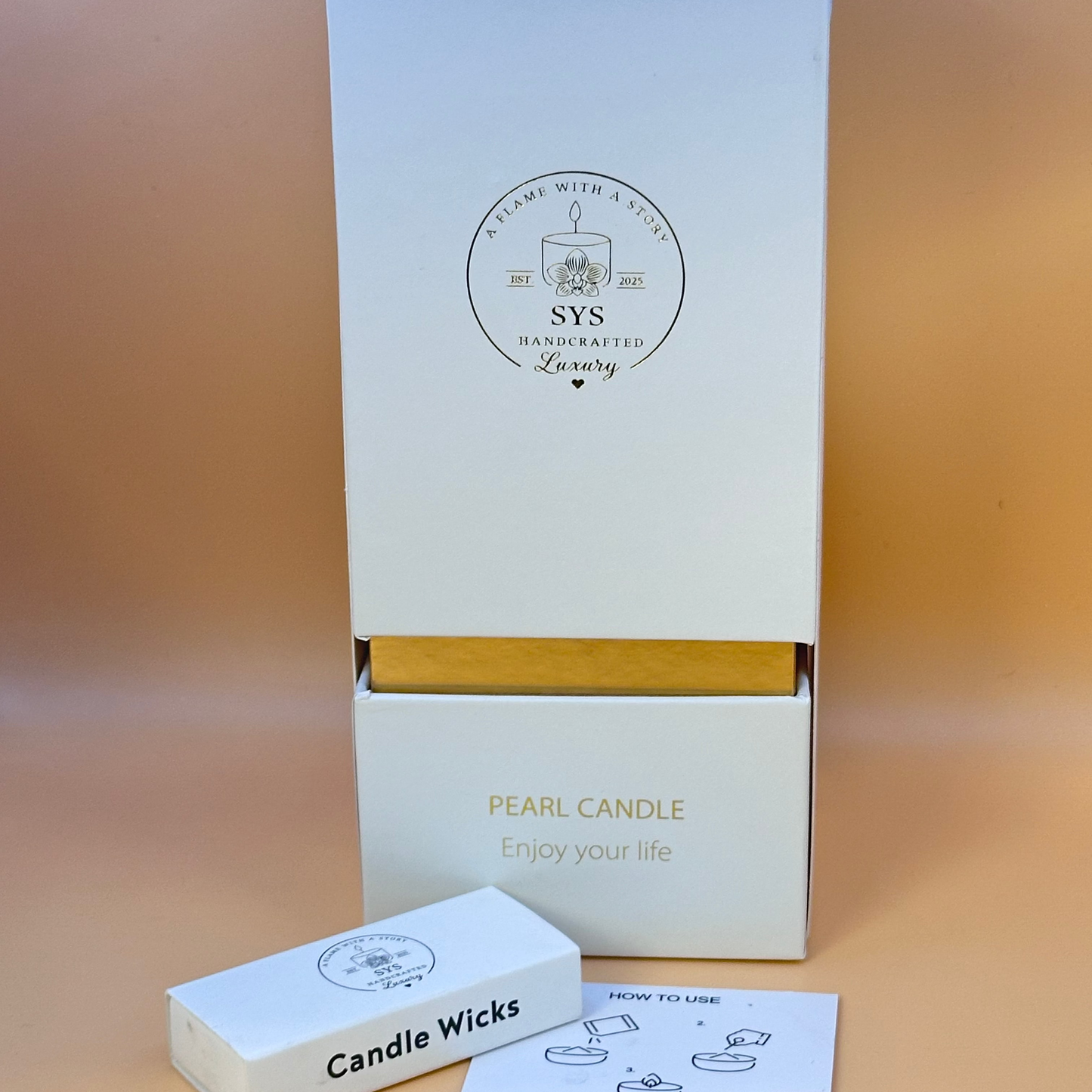 Pearl Candle White/Jasmine