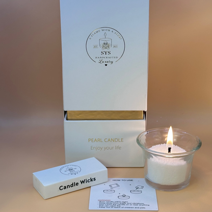 Pearl Candle White/Jasmine